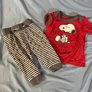 3-6 MONTHS PEANUTS BRAND ONE LOVED MINI SET
